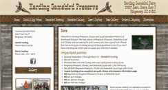 Desktop Screenshot of hardinggamebirds.com